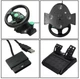 Ігровий кермо з педалями Vibrating Wheel для ПК і PS3, USB підключення, 180°, вібровіддача (20500000008) - зображення 9