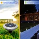 Светильник на солнечной батарее Solar Disk Light, 8 LED, точечный садовый фонарь, диаметр 7 см, IP44, теплый свет - изображение 4