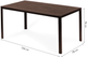 Stół ogrodowy ModernHome by Multistore (SAK-156 BROWN) - obraz 5