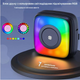 Портативный термопринтер для печати со смартфона без чернил с RGB подсветкой C31-B черный - изображение 15