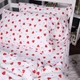 Простынь на резинке MirSon Фланель 015 Love 80x200 см (2200009653049) - изображение 5