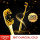 Щетка зубная Colgate 360 Древесный уголь Gold магкая щетина - изображение 4