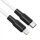 Кабель HOCO X21 Plus Type-C to iP 3A, 20W, 1m, black and white 6931474742162 - зображення 3