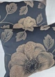 Комплект декоративних подушок Firanka Flowers 2шт 53х31см чорні з бронзовим (п_0784) - зображення 2