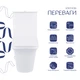 Унитаз-компакт Qtap Kalao безободковый с сиденьем Soft-close QT08221213AW - изображение 3