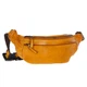 Кожаная сумка на пояс (бананка) Ashwood D102 (Yellow) - изображение 1