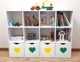 Стеллаж для игрушек и книг Gap 12 ячеек 128x97x30 см (ДС12Б-Ж-З) - изображение 1