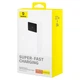 Зовнішній акумулятор Baseus Star-Lord Digital Display Fast Charging Power Bank 30000mAh 30W Moon White（With Simple Series Charging Cable USB to Type-C (P10022905213-00) - зображення 2