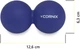 Массажный мяч Cornix XR-0109 Lacrosse DuoBall 6.3 х 12.6 см Темно-синий - изображение 7