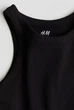 Платье из джерси в рубчик черное H&M 170см (400011105) - изображение 2