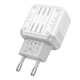 Сетевое зарядное устройство Hoco C135A PD20W / 3A USB+Type-C с быстрой зарядкой White - изображение 3