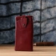 Шкіряний жіночий гаманець-клатч із відділенням під телефон ST Leather bg231fash02 Бордовий - зображення 9
