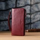 Шкіряний гаманець на три відділення ST Leather bg231fash08 Бордовий - зображення 9