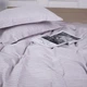 Комплект постельного белья MirSon Satin&nbsp;Stripe 30-0010&nbsp;Light&nbsp;Gray 143х210 Полуторный (2200005251119) - изображение 6
