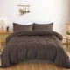 Комплект постельного белья MirSon полуторный 143x210 см Light Pro 10-010 Brown Satin (2200010173529) - изображение 1