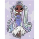 Картина по номерам со стразами "l.o.l. Surprise! O.m.g. Fashion show Lady Braids" 30х40 см - изображение 1