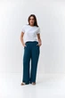 Брюки палаццо з крепу на резинці Wear me M _Зелений (2_25_112-2_11070) - изображение 1