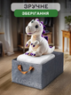 Органайзер для хранения вещей 3DTOYSLAMP металлический вещевой короб для одежды постельного белья подушек одеял игрушек текстиля книг аксессуаров прочные вместительные практичные домашние шкафа комода стеллажа дома гардероба 47×29×20 см серый - изображение 10