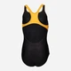 Детский сплошной купальник для девочки Arena Kikko V Swimsuit Swim Pro Back 006748-530 116 см Черный/Желтый (3468337491514) - изображение 2