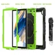 Чехол ARM Cover Samsung Galaxy Tab A 8.4 (2020) SM-T307 противоударный с ремнём и подставкой 360° Black/Green - изображение 7