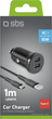 Ładowarka samochodowa SBS Car Charger USB-C USB-A Black (TEKITCRC2U21AUL) - obraz 7