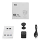 Беспроводная мини wifi камера видеонаблюдения X6 1080P для скрытого наблюдения с функцией ночного видения и датчиком движения удаленным доступом - изображение 5