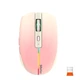 Мышь компьютерная игровая MEETION BTM002 беспроводная 2.4G+Bluetooth RGB-подсветка Розовый - изображение 1