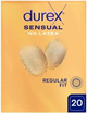 Prezerwatywy Durex Sensual No Latex Regular fit bez lateksu 20 szt (5900627118223) - obraz 1