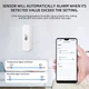 Умный датчик температуры и влажности TH012, SmartHome, Wi-Fi, For SmartLife APP, Tuya (iOS, Android), White - изображение 4