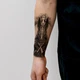 Водостойкое временное тату, временная татуировка для мужчин TATTOOSHKA «Египетский Анубис» LB-162 - изображение 3