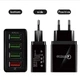 Сетевое зарядное устройство BK376 с 4 USB портами — быстрая зарядка QC 3.0 18W для одновременной зарядки смартфонов, планшетов, гаджетов - изображение 3