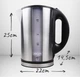 Электрочайник ADLER AD 1216 1.7L металлический - изображение 4