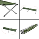 Розкладне ліжко Nils CAMP туристичне 200 × 60 × 44 см зеление NC2756 (5908261680328) - зображення 6