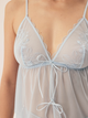 Komplet erotyczny damski (koszulka na ramiączkach i spodenki) Esotiq Baby 42533-50X L Błękitny (5903972562543) - obraz 3