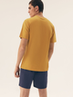 Piżama męska z szortami i krótkim rękawem letnia bawełniana Henderson Sun 42600-11X 2XL Żółta (5903972520161) - obraz 2