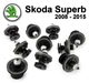 Клипса крепления обшивки карты двери Skoda Superb 2008 - 2015 (6Q08688243) 10 шт - изображение 1