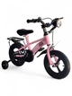 Дитячий велосипед двоколісний з додатковими навчальними колесами GSGW Bike 5188-88A-12 Рожевий - зображення 1