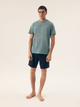 Piżama męska z szortami i krótkim rękawem letnia bawełniana Henderson Surf 42598-77X M Zielona (5903972399934) - obraz 3