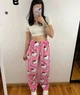 Піжамні плюшеві Штани Hello Kitty хелоу кітті рожеві розмір L - зображення 4