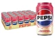 Упаковка безалкогольного газованого напою Pepsi Strawberries 'N' Cream Zero Sugar 0.33 л х 24 - зображення 1