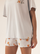 Піжама (футболка + шорти) жіноча бавовняна Henderson Naranja 42684-05X L Блакитна (5903972379004) - зображення 6