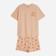 Piżama damska z szortami i krótkim rękawem letnia bawełniana Henderson Naranja 42684-24X 2XL Pomarańczowa (5903972378977) - obraz 7
