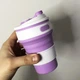Чашка силиконовая SILICON MAGIC CUP с герметичной крышкой и поилкой Фиолетовый 7194 - изображение 7
