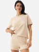 Piżama damska z szortami i krótkim rękawem letnia bawełniana Esotiq Reese 42703-08X XL Beżowa (5903972534588) - obraz 6