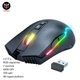 Беспроводная игровая мышь Onikuma CW905 (2.4 ГГц, RGB-подсветка, 7 кнопок, 6400 DPI, 700 мАч, 48 часов работы, геймерская) - Черный - изображение 1