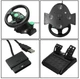 Игровой руль с педалями Vibrating Wheel PS3 PC USB - изображение 1