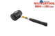 Киянка Mastertool 900 г х 80 мм черная резина ручка металл (02-1304) - изображение 1