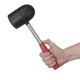 Киянка Intertool 1250 г х 90 мм черная резина ручка дерево (HT-0228) - изображение 3