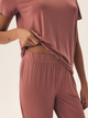 Piżama damska ze spodniami 3/4 i krótkim rękawem letnia bawełniana Henderson Noves 43023-34X XL Różowa (5903972541081) - obraz 3