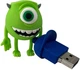 Флеш память USB Wibrand Mike Wazowski 16Gb USB 2.0 Green (WI2.0/MW16G) - изображение 2